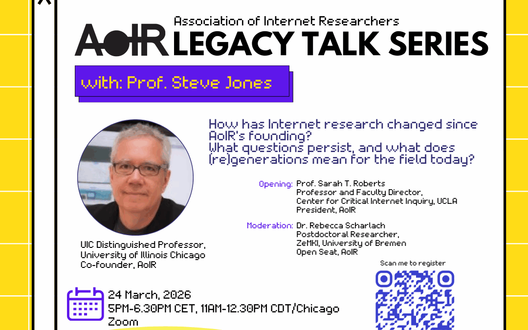Announcing the AoIR Legacy Lecture Series!